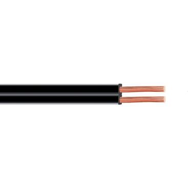 Kabel NKT V03VH-HS dvoulinka CYH, 2x0,75 mm2, ohebný, černý