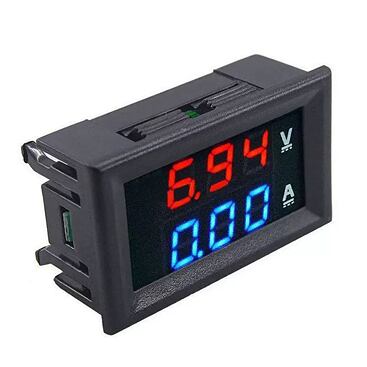 Digitální kombinovaný voltmetr/ampérmetr do panelu 0-100V/0-10A DC