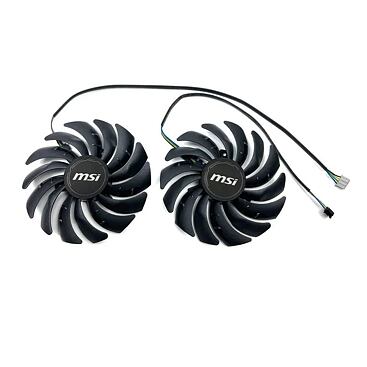 Sada náhradních ventilátorů pro MSI VENTUS / MECH 2X RTX 3050 – RTX 3070 / RX 6600 – RX 6750 XT