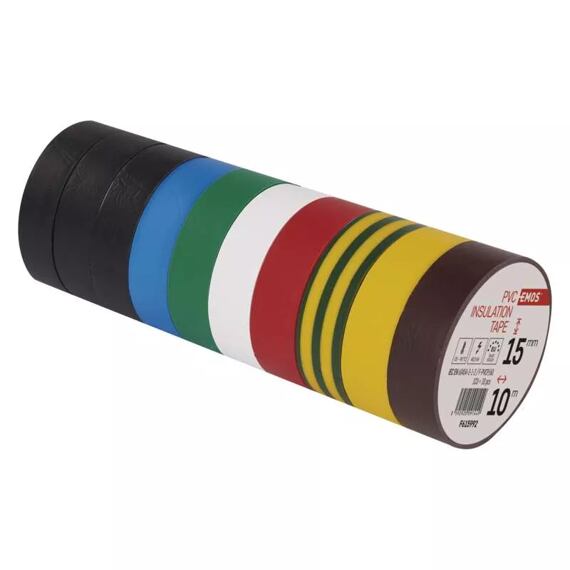 EMOS Izolační páska PVC 15mm / 10m, více barev