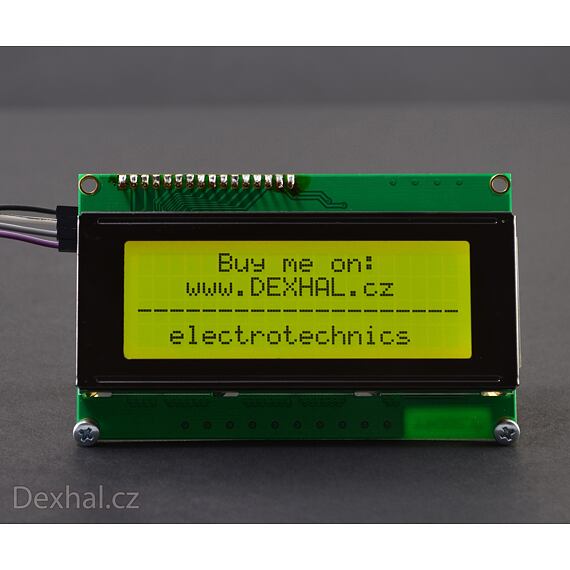LCD 2004 znakový displej zelený s I2C // Arduino