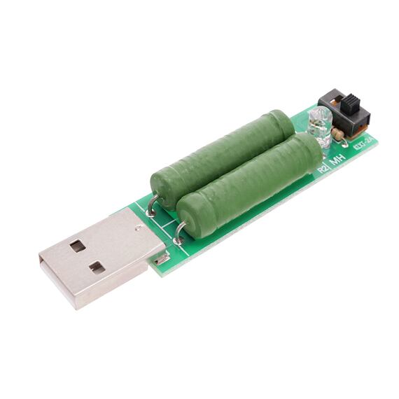 USB rezistorová/odporová zátěž 1A/2A s přepínačem