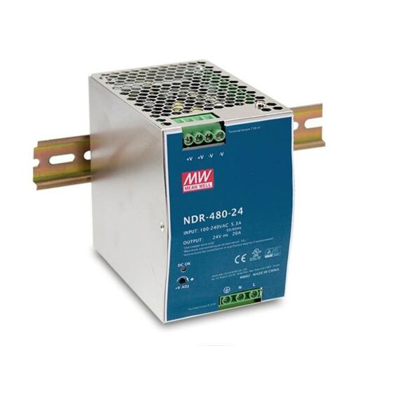 Zdroj na DIN lištu Mean Well NDR-480-24, 24V/20A