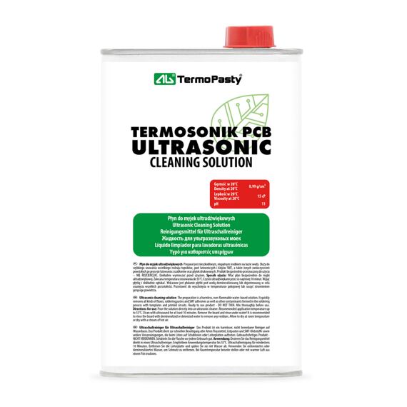 AG TermoPasty Ultrasonic Termosonik PCB, kapalina do ultrazvukových čističek, 1l, plech