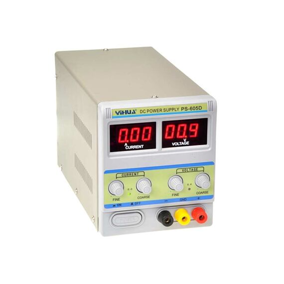 Laboratorní zdroj YIHUA 605D, 60V/5A, lineární