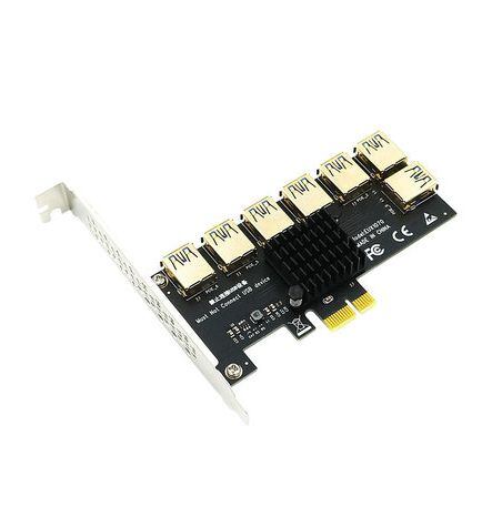 1x PCI-E (1 linka)=>7x PCI-E( 1 linka) Splitter/switch / rozdělovač linek PCIe