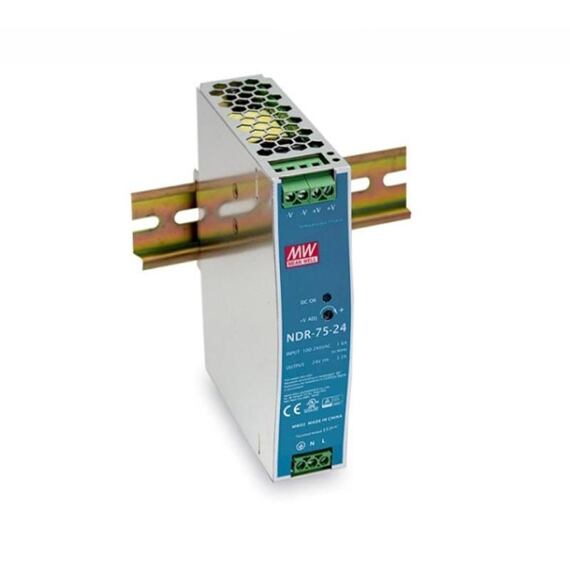 Zdroj na DIN lištu Mean Well NDR-75-24, 24V/3,2A