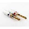 Nakamichi 0534E BFA Banánek 4mm na kabel, zlacený