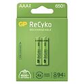 Nabíjecí mikrotužková baterie GP ReCyko+ NiMH 650 HR03 (AAA), akumulátor